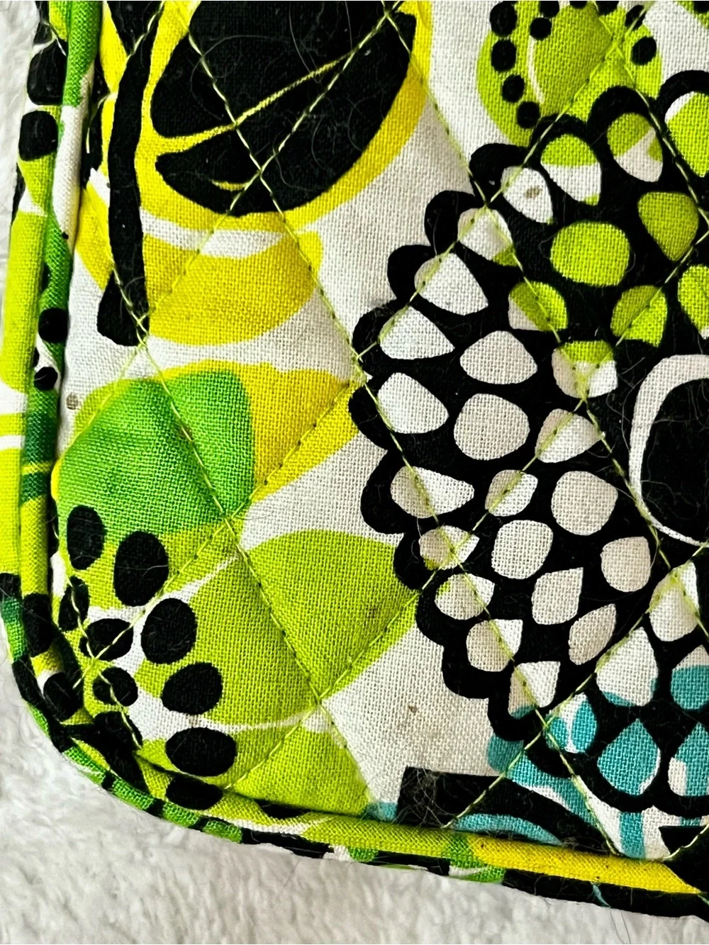 Vera Bradley Quilted E-Reader Sleeve in Lime’s Up Pattern